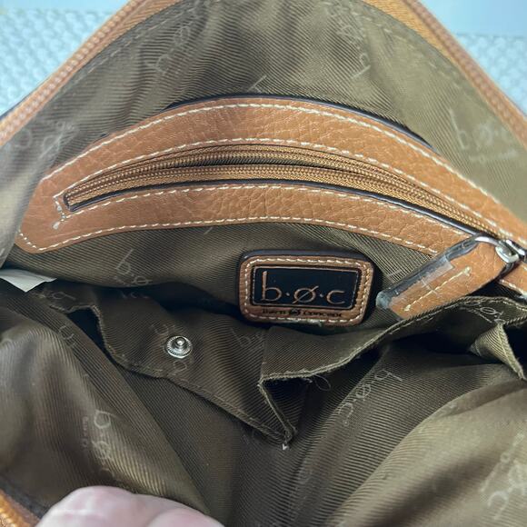 B.O.C BORN Tan Satchel Crossbody Bag Adjustable Strap - Picture 6 of 10